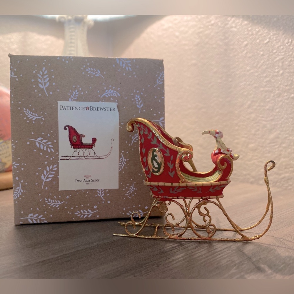 Patience Brewster Dash Away Sleigh Ornament